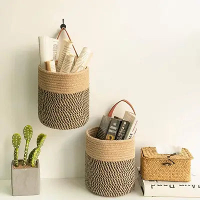 Panier mural - WallHangingFlowerBasket™ - Jaune&Marron