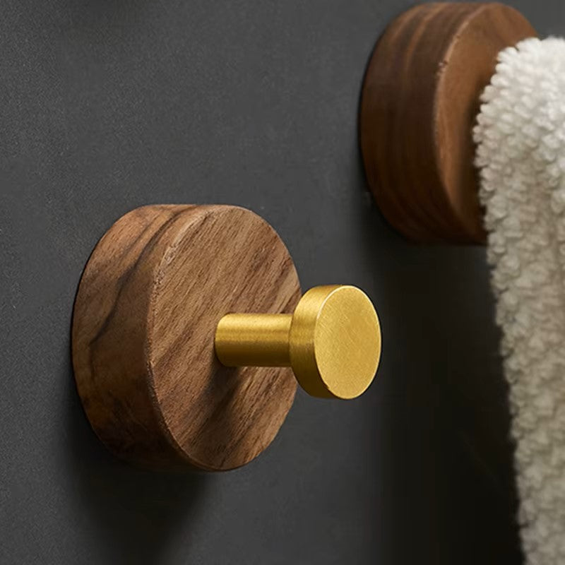 Crochet Mural - WoodHook™ - Rond Doré