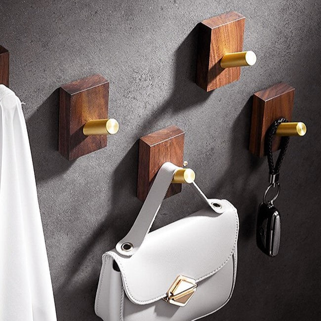 Crochet Mural - WoodHook™ - Rectangle Doré