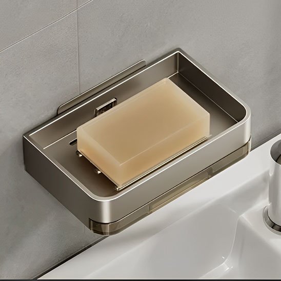 Porte savon mural accessoire salle bain organisée